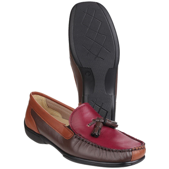 Cotswold's Luxe Ladies Leather Loafers for Effortless Comfort