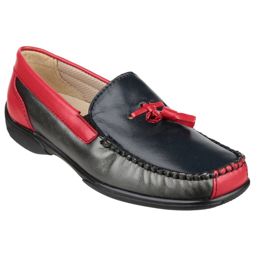 Biddlestone Loafer Black Red Ladies Shoes