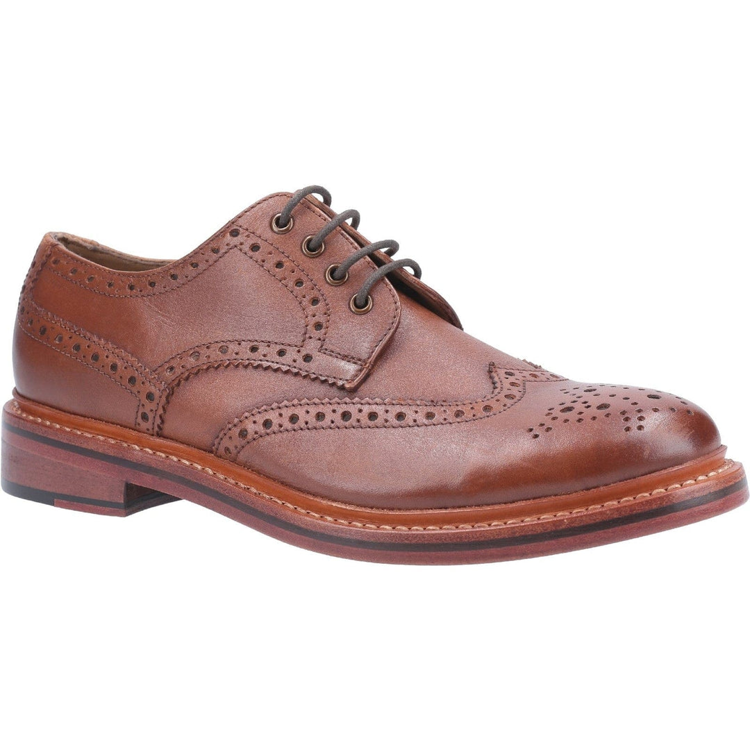 Cotswold Quenington Brogues: Brown Leather Shoes for Style & Comfort