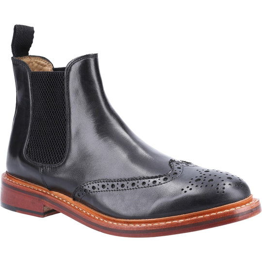 Siddington Leather Mens Boots Black