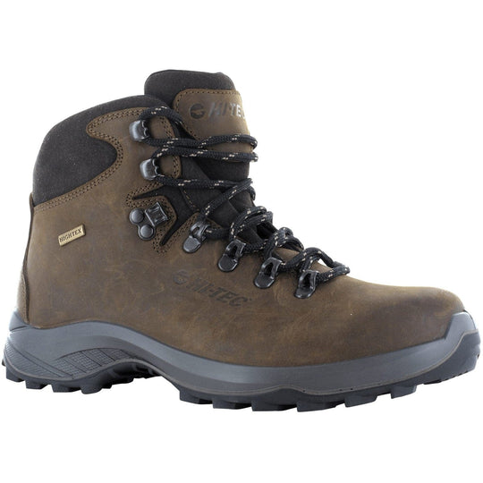 Ladies Leather Hiking Boots Hi-Tec Ravine Lite - Brown