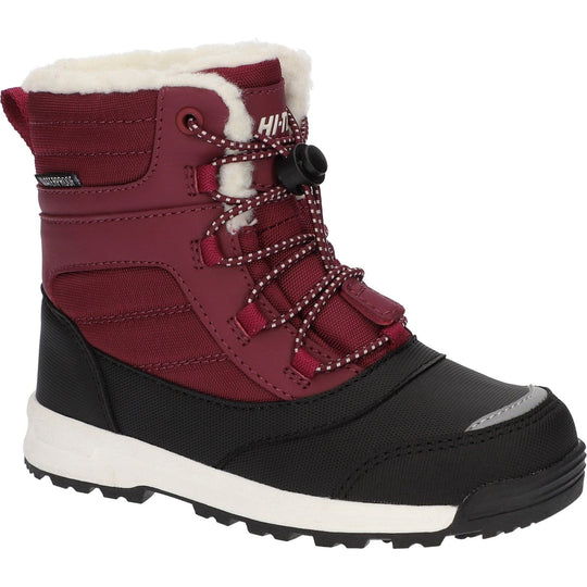 Kids Snow Boots Hi-Tec Leo Winter Boot - Red Berry