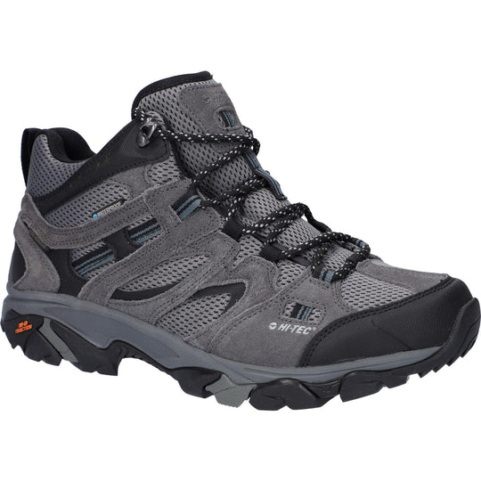 Hi-Tec Mens Walking Boots Apex Lite Mid Hikers - Grey