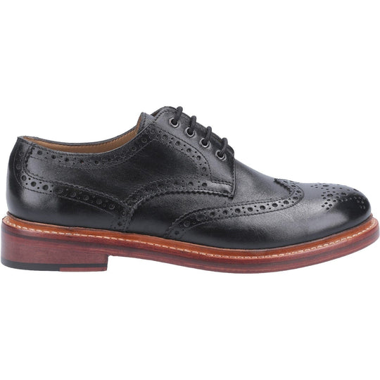 Quenington Leather Mens Classic Shoes Black