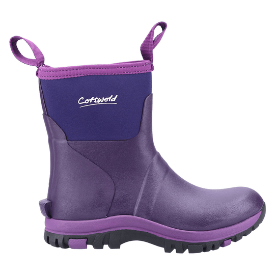 Cotswold Neoprene Wellingtons Purple