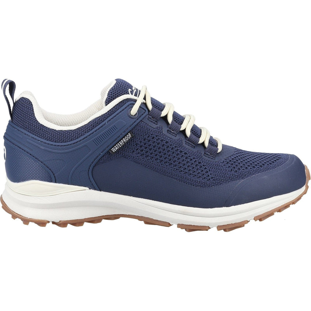 Compton Lace Up Ladies Trainers Navy