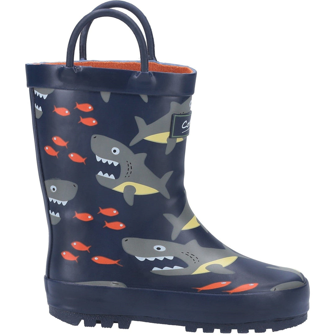 Puddle Pull On Childrens Wellies Shark
