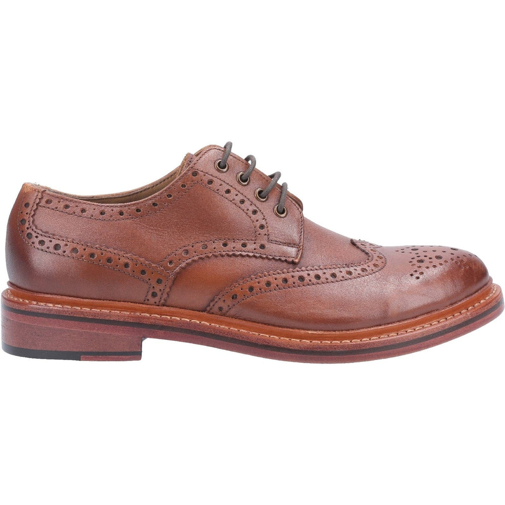 Cotswold Quenington Brogues: Brown Leather Shoes for Style & Comfort