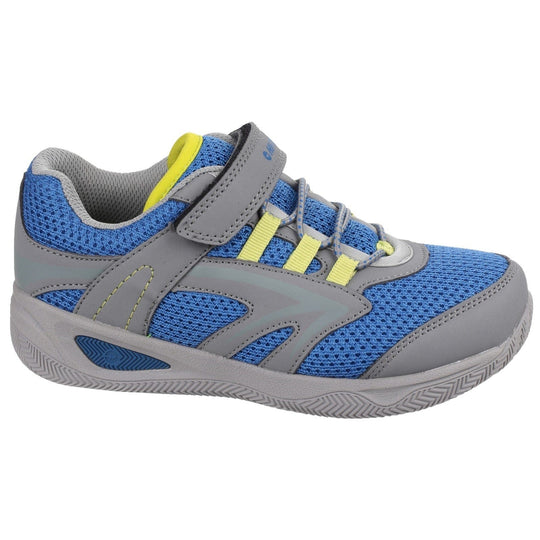 Childrens Trainers Lightweight Breathable Hi-Tec Thunder - Blue & Grey