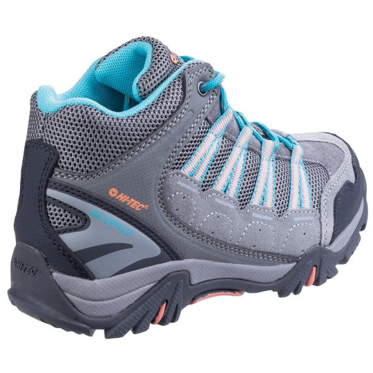 Kids Waterproof Hiking Boots Hi-Tec Forza Waterproof - Grey & Blue