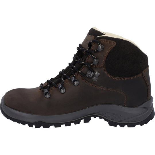 Mens Leather Hiking Boots Hi-Tec Ravine Pro Waterproof Dri-Tec - Brown
