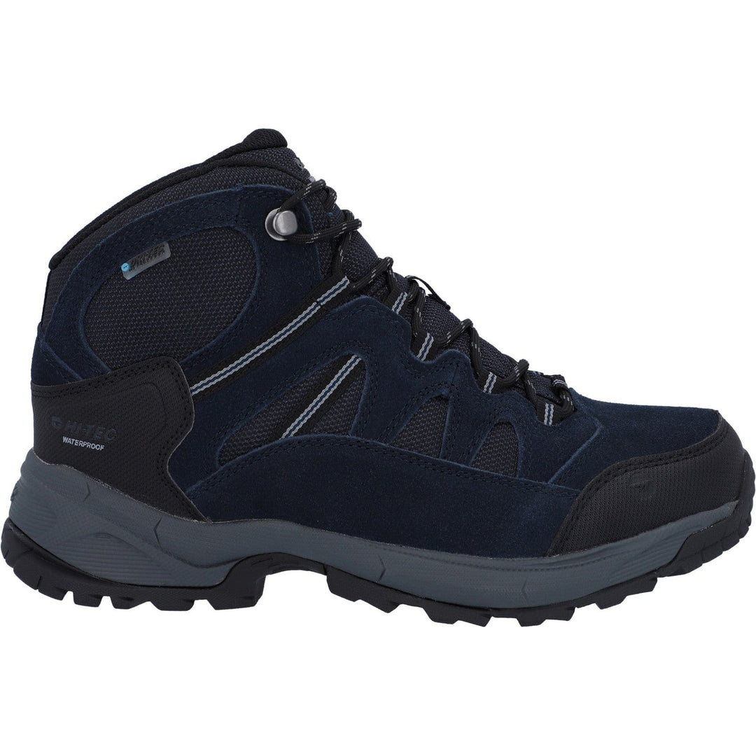 Mens Lightweight Walking Boots Hi-Tec Bandera Lite - Blue & Black