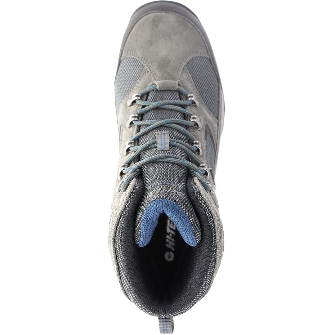 Mens Wide Fit Walking Boots Hi-Tec Storm - Charcoal & Blue