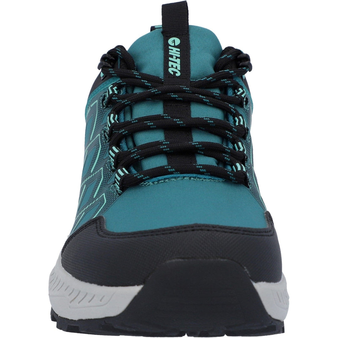 Ladies Waterproof Walking Shoes Hi-Tec Diamonde - Turquoise & Black