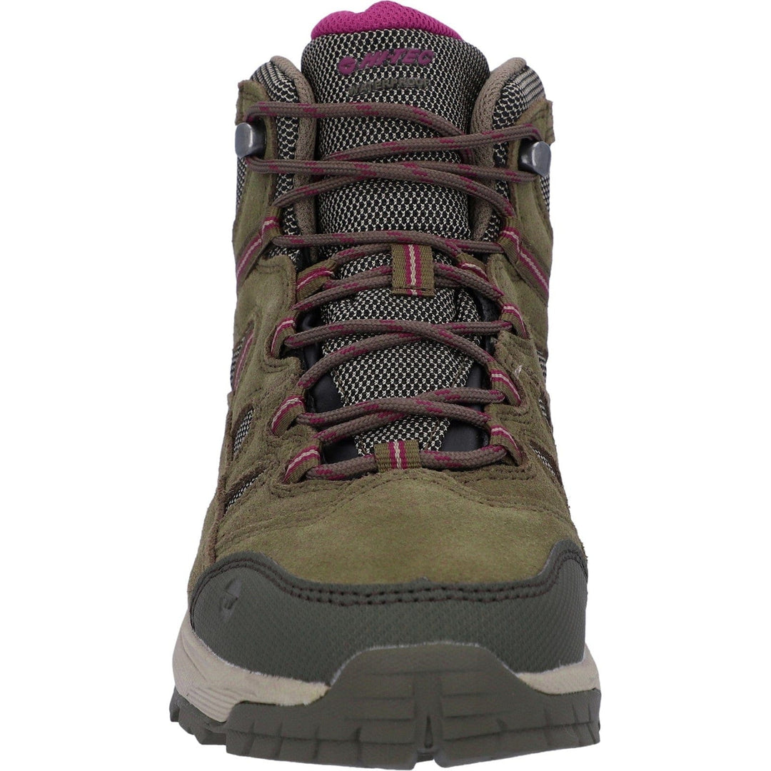 Womens Lightweight Walking Boots Hi-Tec Bandera Lite - Taupe Brown & Pink