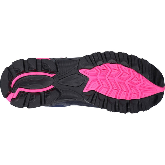 Womens Waterproof Walking Boots Hi-Tec Raven Mid Boot - Navy Blue & Pink