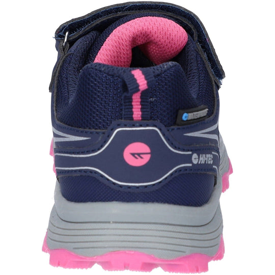 Kids Walking Boots Hi Tec Scooby Low Hiking Shoes Navy / Pink