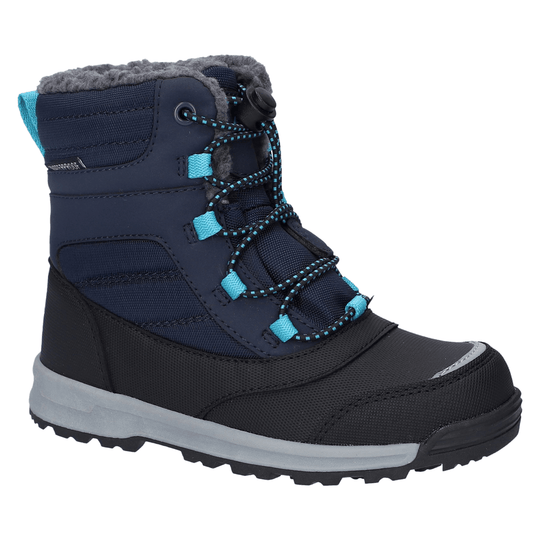 Childrens Snow Boots Hi-Tec Leo Winter Boot Blue / Black