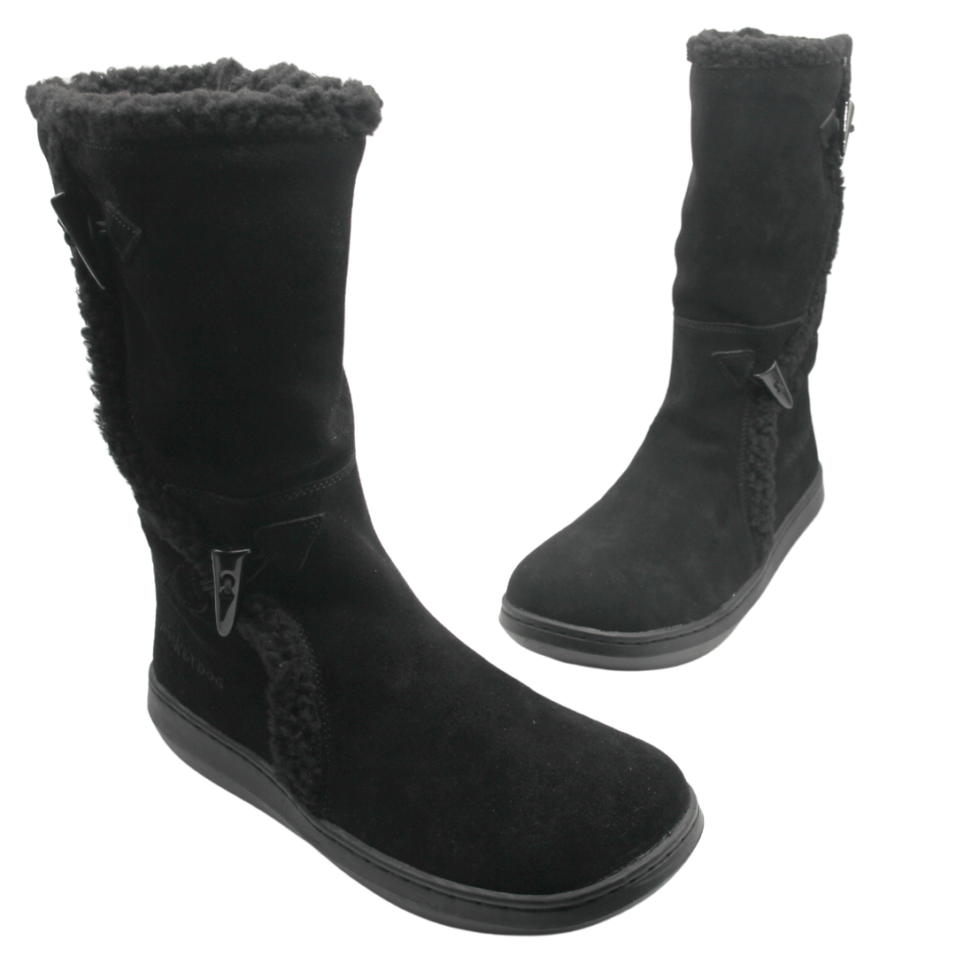Womens Black Suede Boots