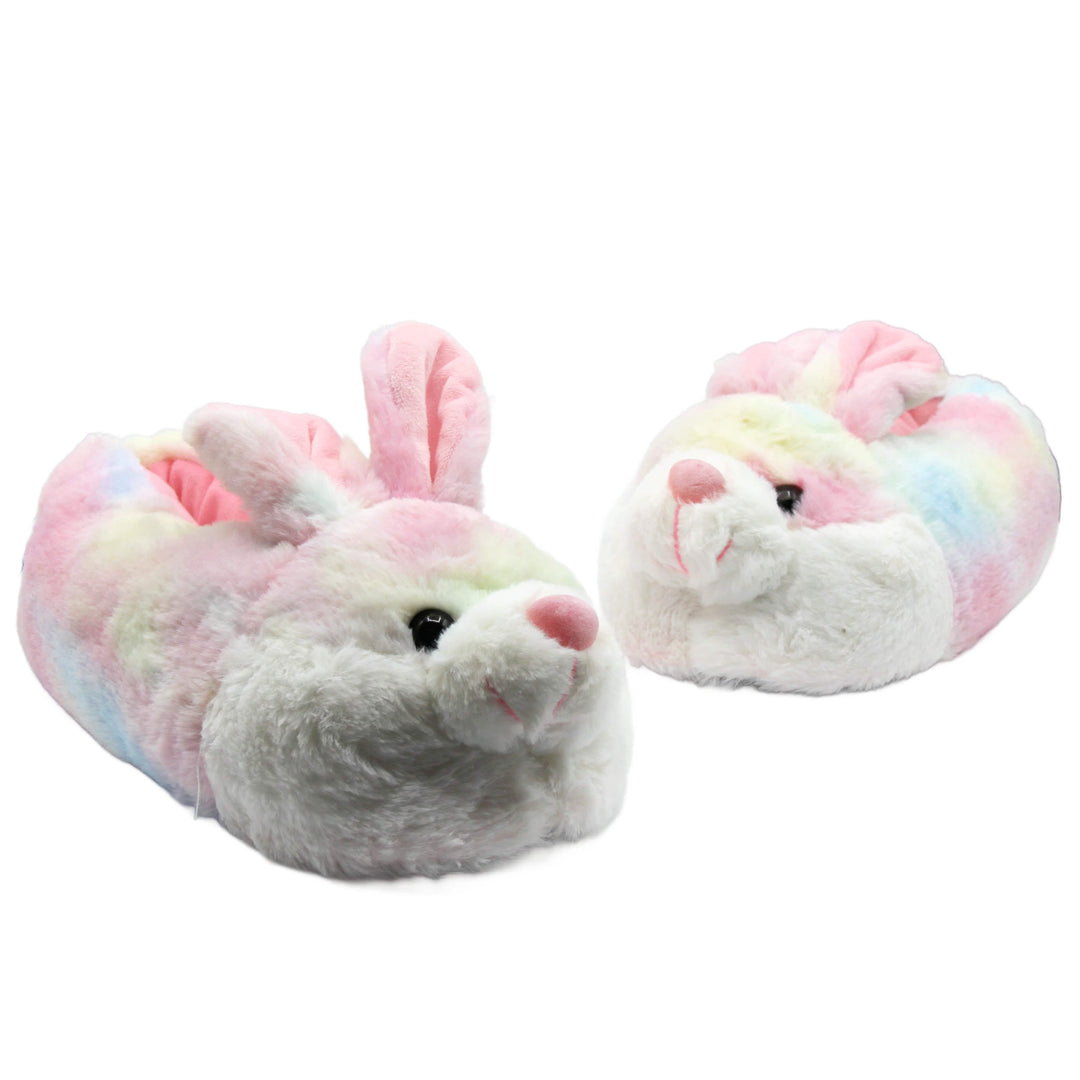 Womens Bunny Slippers | Ladies Novelty Plush Rabbit Slipper