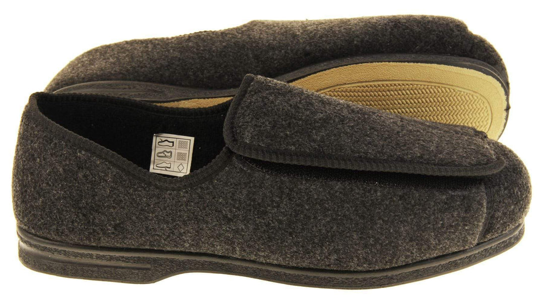 Mens Wide Fit Slippers