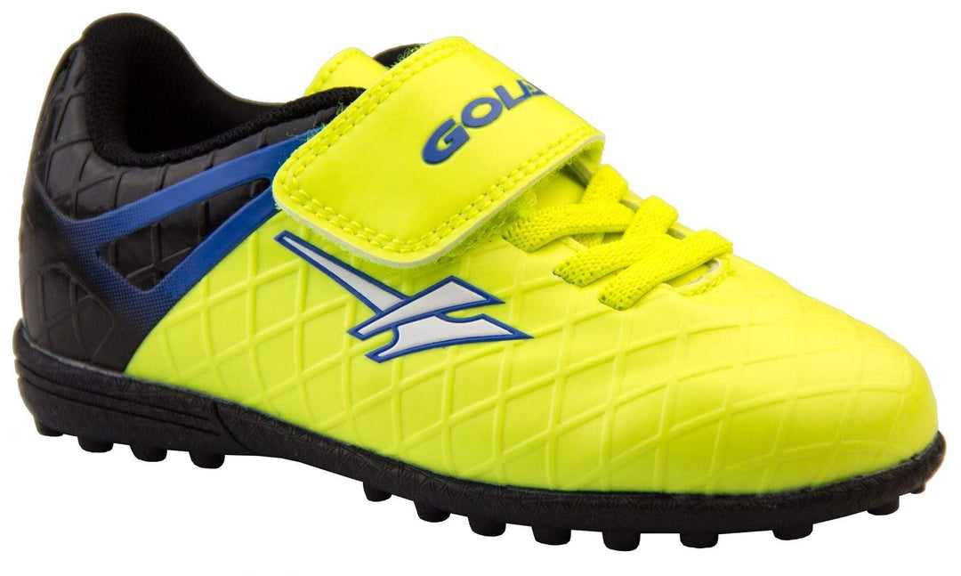 boys indoor football boots with non marking sole and laceless fastening