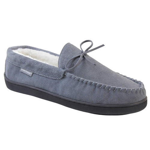 Men's Leather Moccasin Slippers