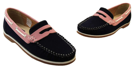 Womens Moccasin Deck Shoes