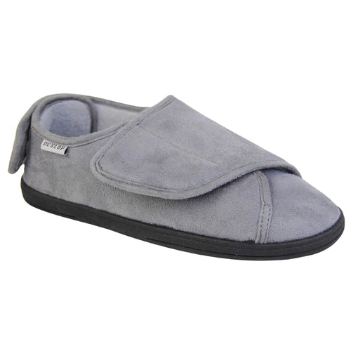 Mens Touch Fastening Slippers